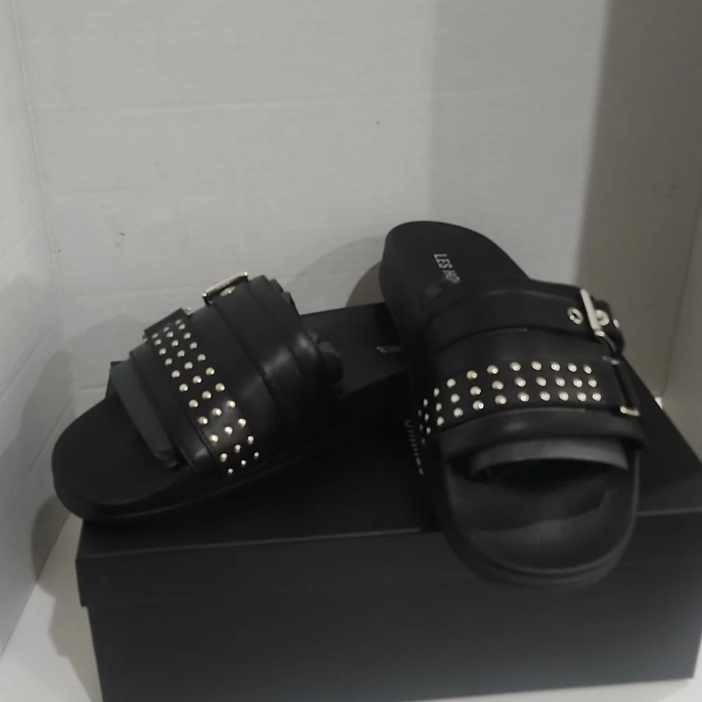 Authentic Les Hommes Calf Pasha Sandals M Size 12